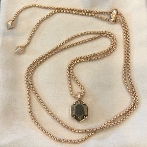 Kendra Scott Teo Necklace in Rose Gold